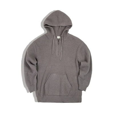 SUDADERA DE PUNTO CON CAPUCHA Traff PIÑA
