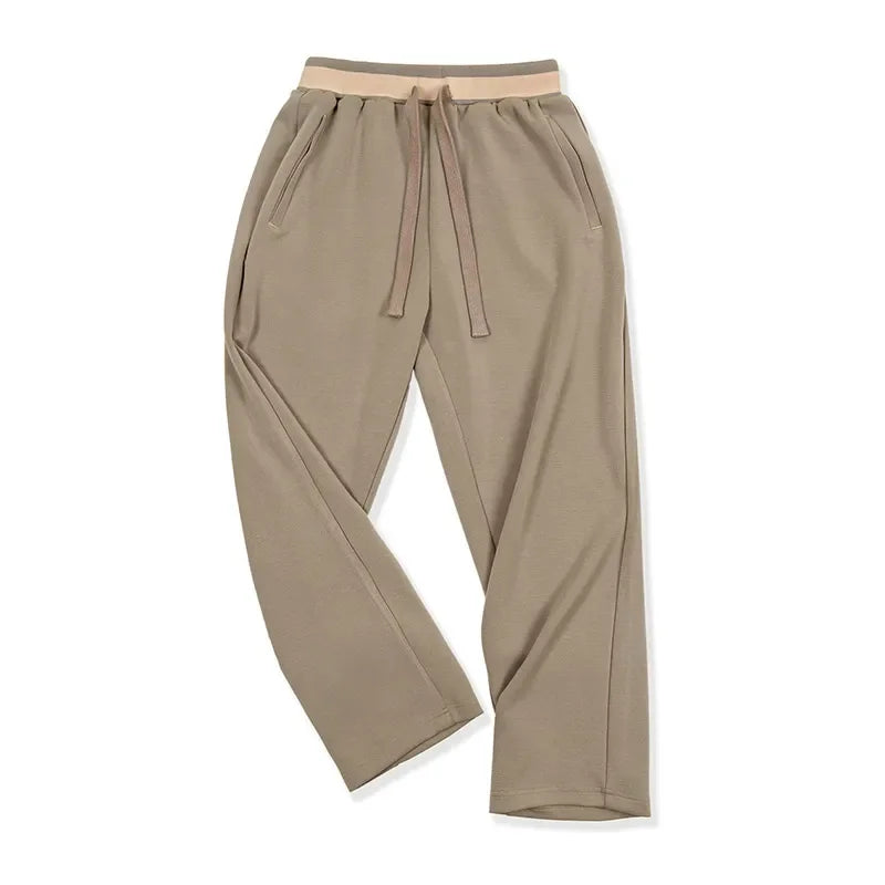 Maden 2023 Autumn Casual Air Layer Sweatpants Cityboy Loose Wrinkle Stretch Straight Leg Sports Pants Men's Baggy Trousers