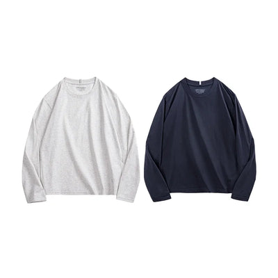 Maden New Casual Sorona Cool Long-sleeved T-shirt Quick-drying Antibacterial Round Neck Top for Men's Spring And Autumn