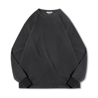 Maden Workwear American Style Plush Long Sleeved T-shirt Elastic Underwear Bottom Sweater Men's Autumn