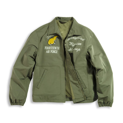 Maden Vintage A2 Bomber Jackets for Men Yokosuka Embroidery Flight Jacket Green Baseball Coats Spring Outerwear