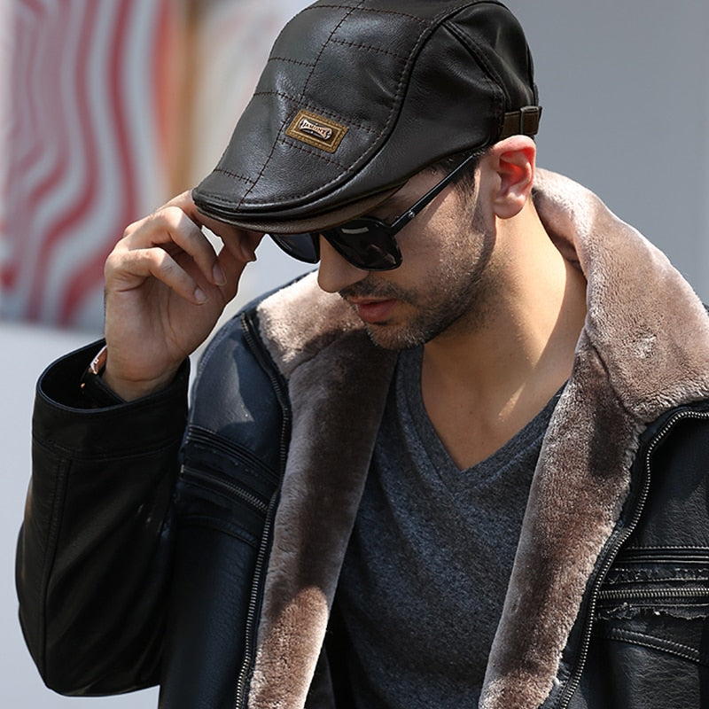 Traff GENOA Sombrero de Cuero para Hombre