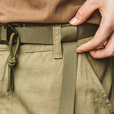 Maden Tooling American Retro SAS Quick-Buckle Belt Green Tactical Automatic Men Fashion Multifunctional Belt