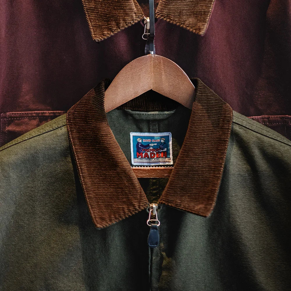 Traff Chaqueta Detroit Retro de Lona Pesada