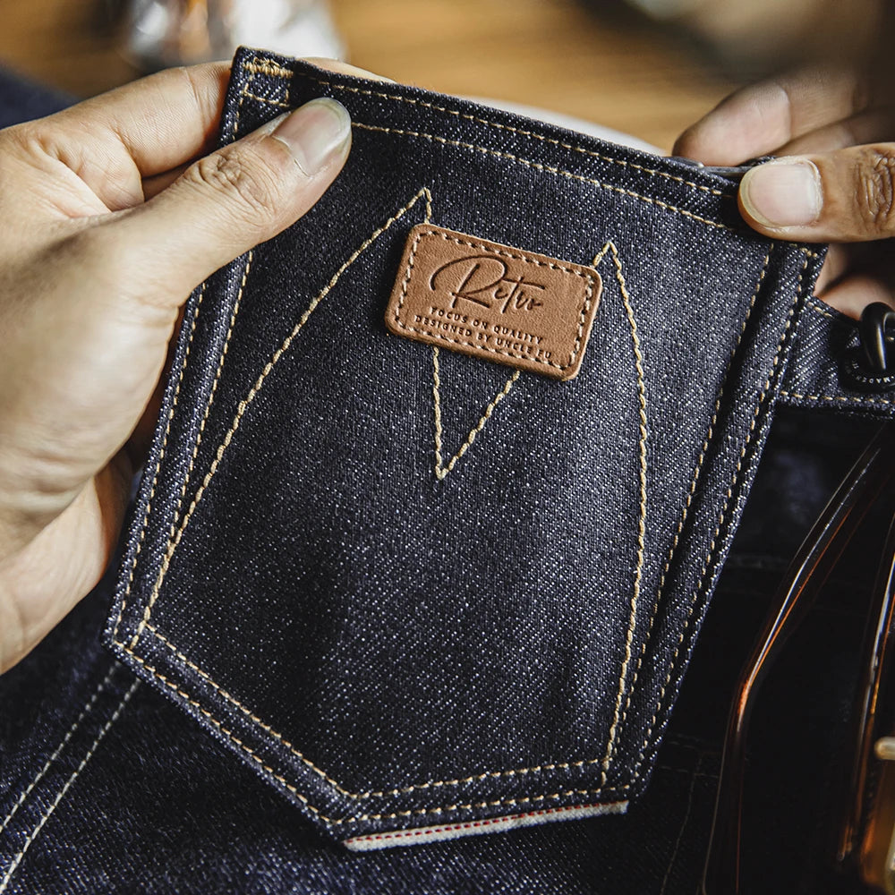Maden Denim Retro Coin Bag Blue Mini Bag for Men and Women Daily Fashion Accessories