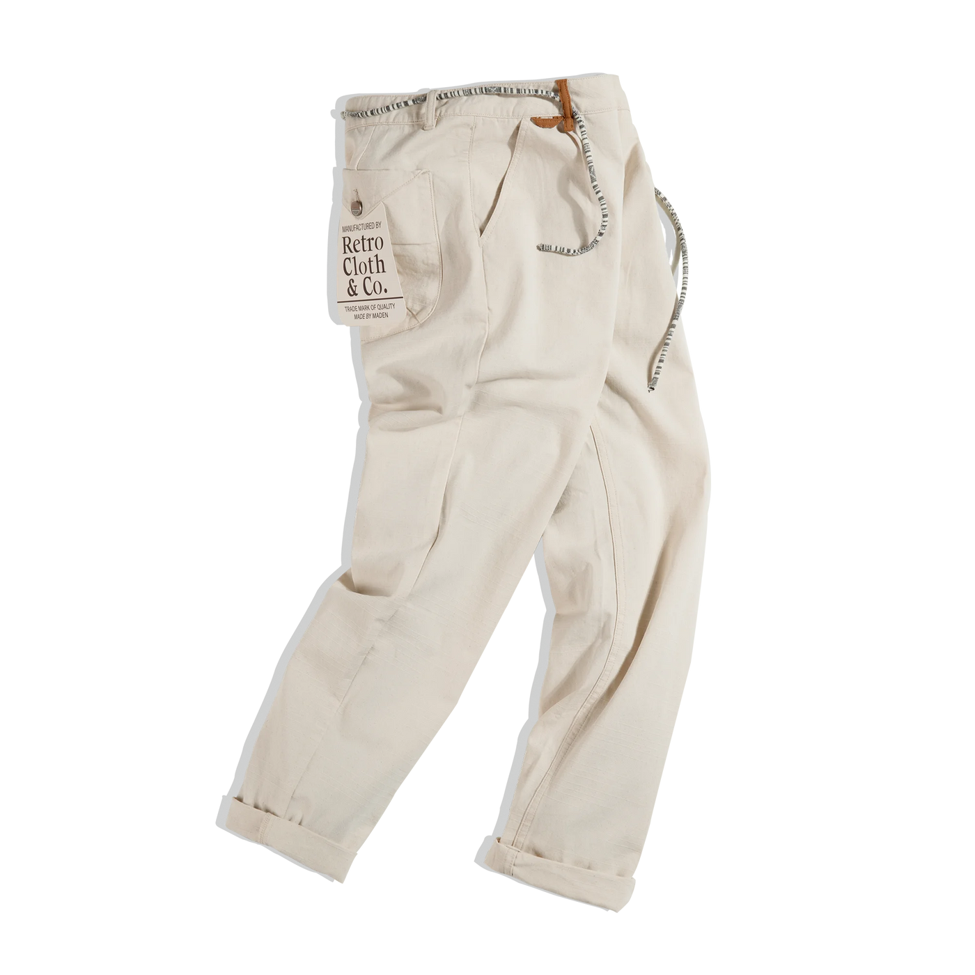 Maden American Vintage Cotton Seed Shell Casual Pants Amekaji Men's Loose Straight Pants Designer Essential Trousers Streetwear