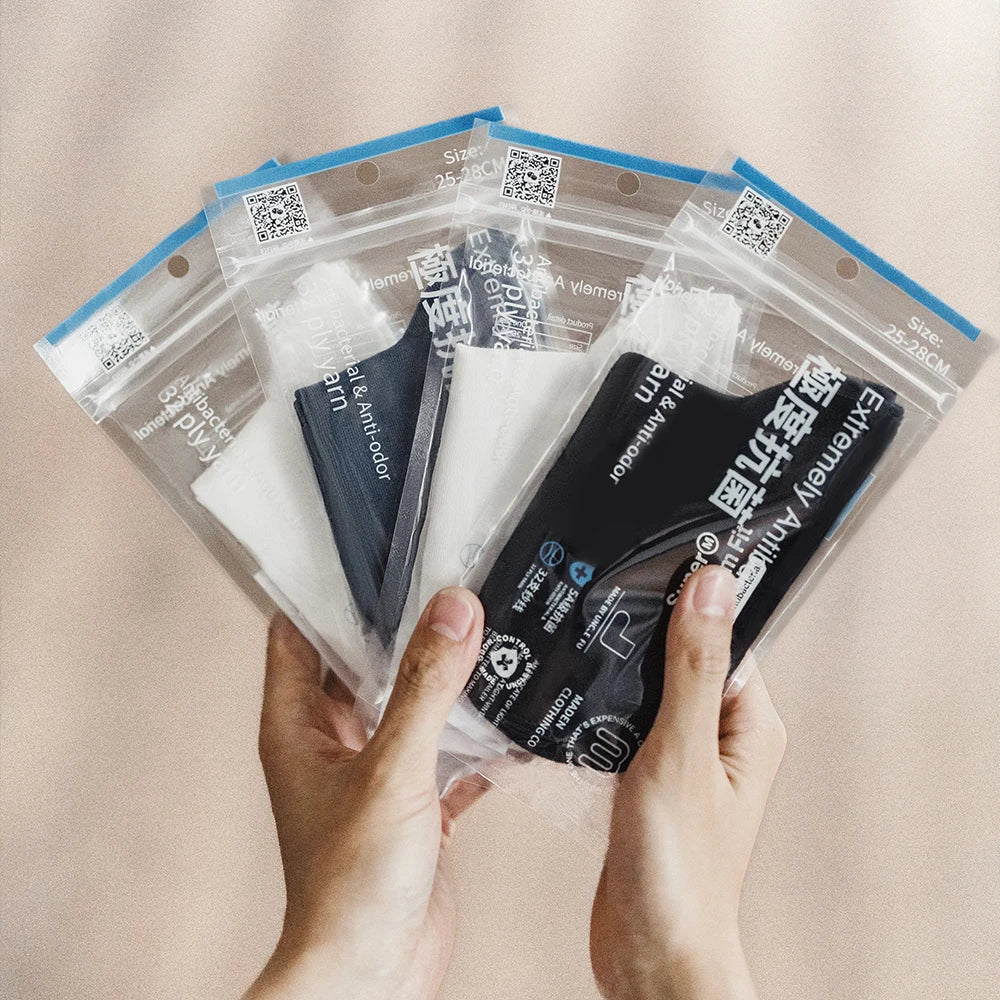Maden 3 Pack Pairs Summer Cotton Socks Grade Antibacterial Knitted Mid-calf Sports Breathable Deodorant Socks