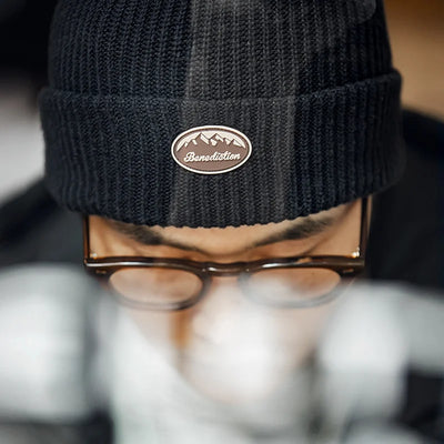 Maden Winter Knitted Wool Caps Men's Vintage All-match Melon Skin Hat Thick Casual Bonnet Unisex Cap Warmer Female Beanie Hats