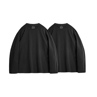 Maden Casual 7A Anti-Bacterial Quick-Dry Long Sleeve T-Shirt Men's Spring Cool Comfort Breathable Tops Round Neck Layering Tee