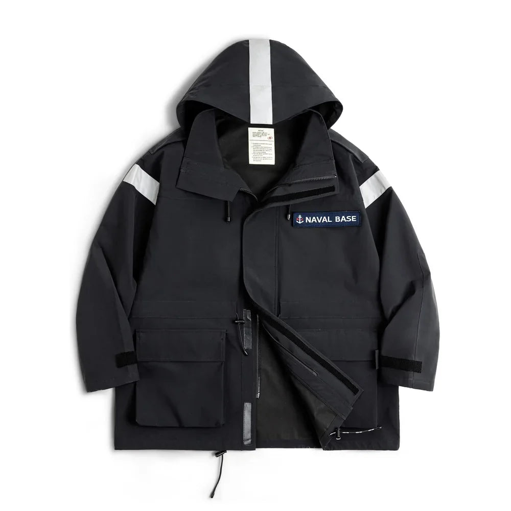 Traff Parka Retro Azul Marino
