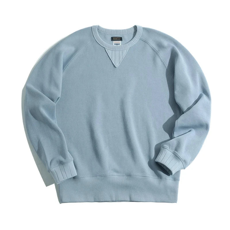 Maden Vintage Men's Hoodies Sweatshirt Oversize Male Loose Cotton Solid Thicken Warm Sweatshirts Casual Knitting Hoodied Clothes