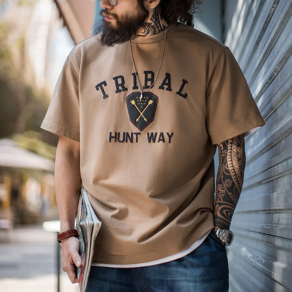 Maden Vintage Hunting 3D Print Short Sleeve T-Shirt Men's Summer Outdoor Round Neck Tee Casual Streetwear Versatile Male Tops