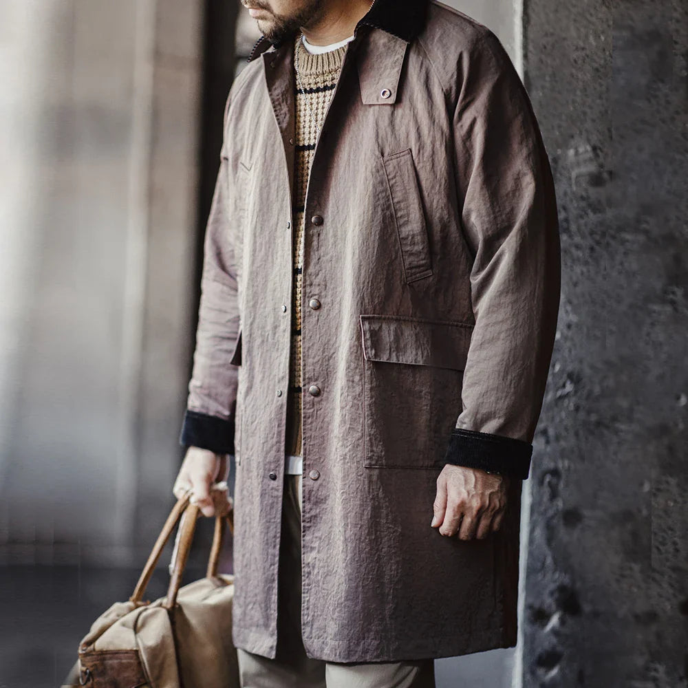 Abrigo Trench Safari de Pana Retro Traff