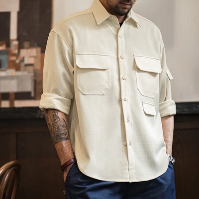 Camisa de Manga Larga Casual para Hombre Traff