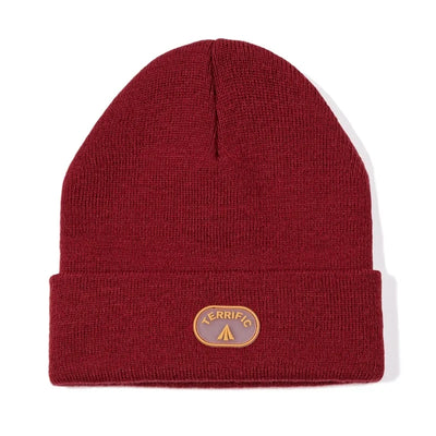 Maden Retro Warm Cotton Knitted Cap 2023 Autumn Winter Men's Wine Red Big Head Hat Casual Gray Beanies