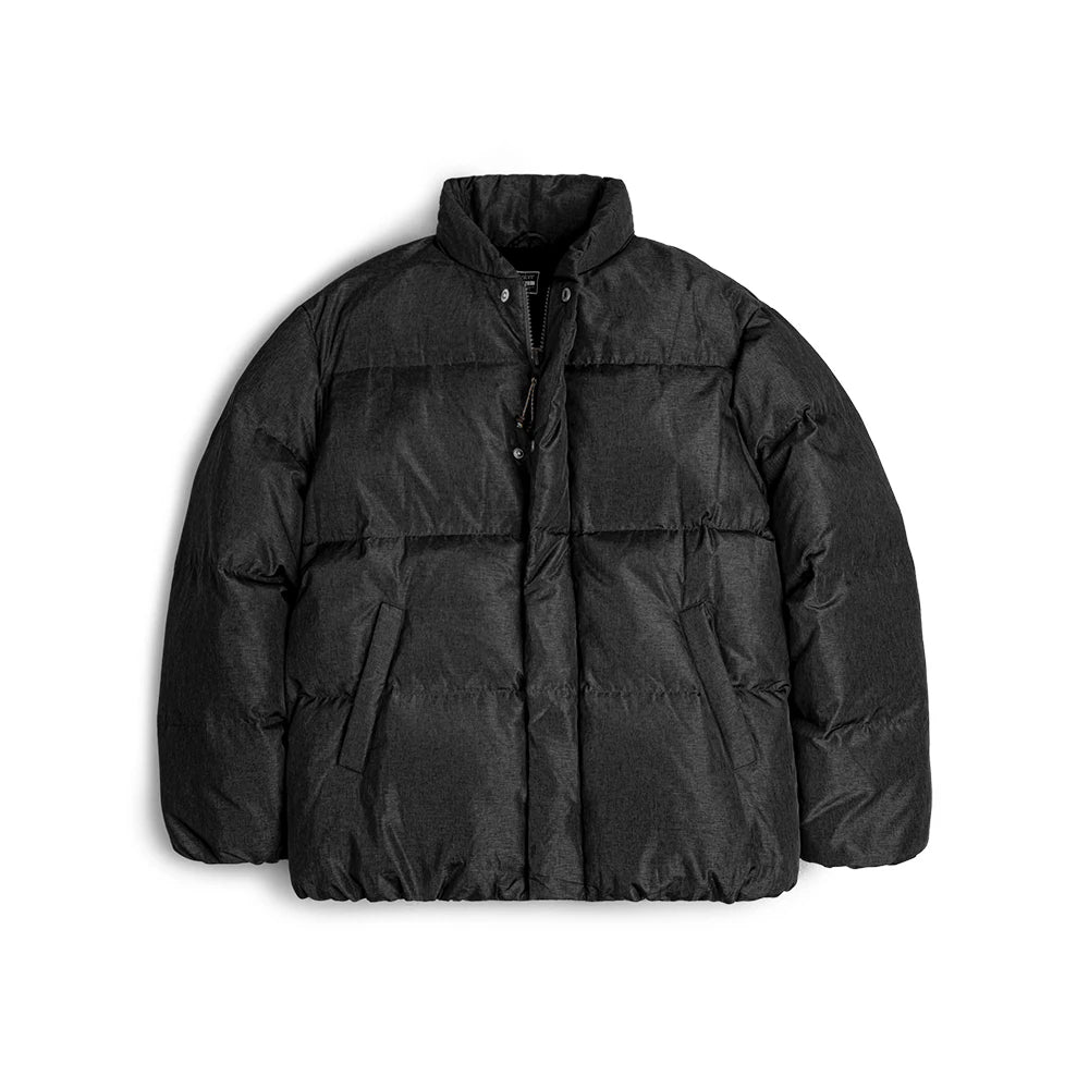 Maden Casual Stand-up Collar Down Jacket 90% White Duck Down Warm Loose Fit Versatile Solid Color Outerwear for Men Winter Coat