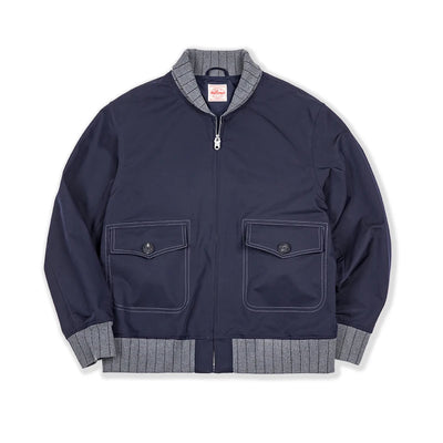 Maden Workwear American Retro A1 Pilot Jacket Bomber Short Contrasting Color Patchwork Baseball Jacket Men's Autumn