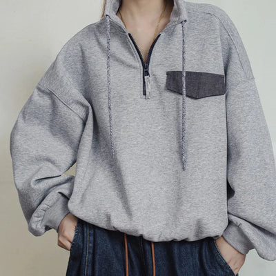 Sudadera con media cremallera para mujer Traff