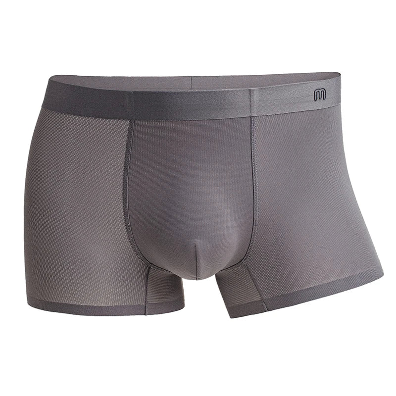Maden Men's three-piece Boxer Briefs 7A Grade Antibacterial Breathable Underwears Seamless Thin Sports Sweat-wicking Boxer Short