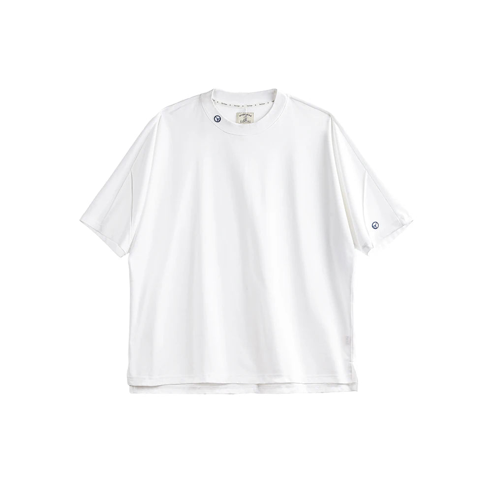 Maden Casual 3A Antibacterial Quick-drying Short-sleeved T-shirt Sports Breathable Solid Color Tee for Men's Summer Tops