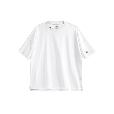 Maden Casual 3A Antibacterial Quick-drying Short-sleeved T-shirt Sports Breathable Solid Color Tee for Men's Summer Tops