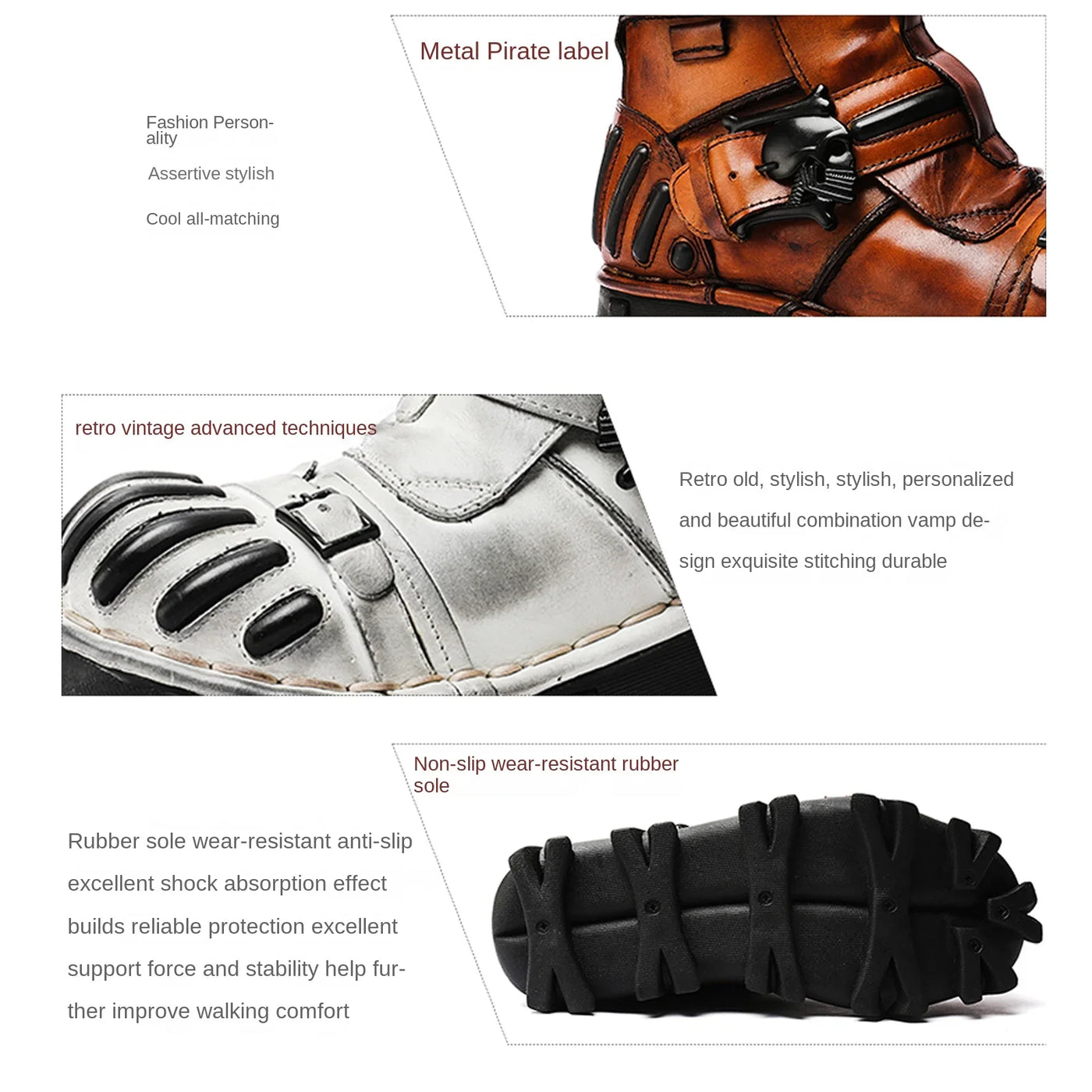 Botas Estilo Motociclista Traff