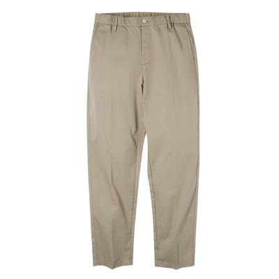 Maden Straight-fit Blazer Trousers for Men Khaki Casual Tapered Pants Elastic Waist Comfortable Pants Autumn Versatile