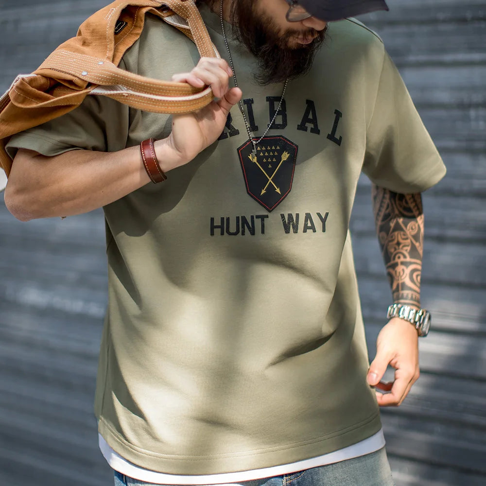 Maden Vintage Hunting 3D Print Short Sleeve T-Shirt Men's Summer Outdoor Round Neck Tee Casual Streetwear Versatile Male Tops