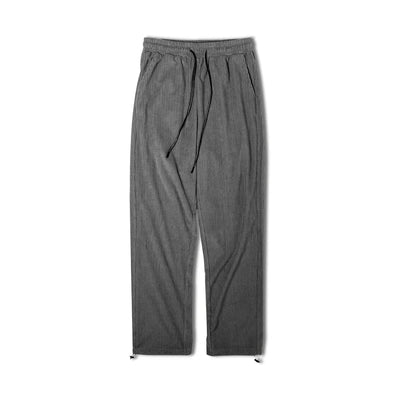 Maden Workwear Retro Knitted Elastic Waist Guard Pants Drawstring Sports Straight Tube Wide Leg Long Pants Men's Autumn