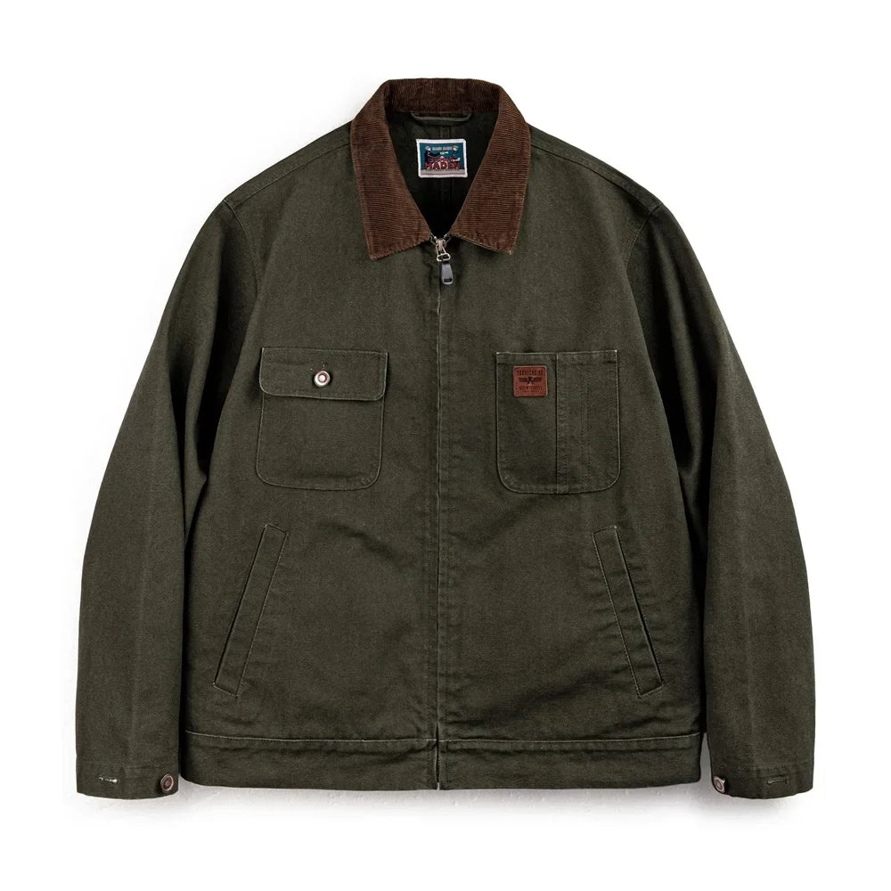 Traff Chaqueta Detroit Retro de Lona Pesada