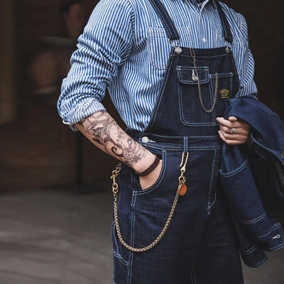 Traff Mono de Denim Inspirado en la Moda Vintage Indigo