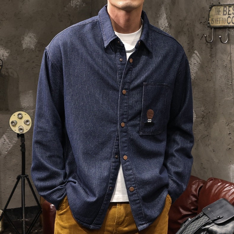 CAMISA DE DENIM JACQUARD Traff