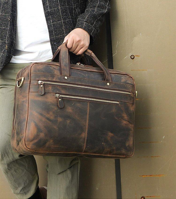BOLSA DE CUERO UNISEX Traff VGN6735