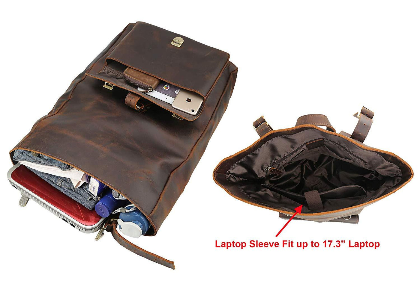 BOLSO DE CUERO UNISEX Traff VGN6761