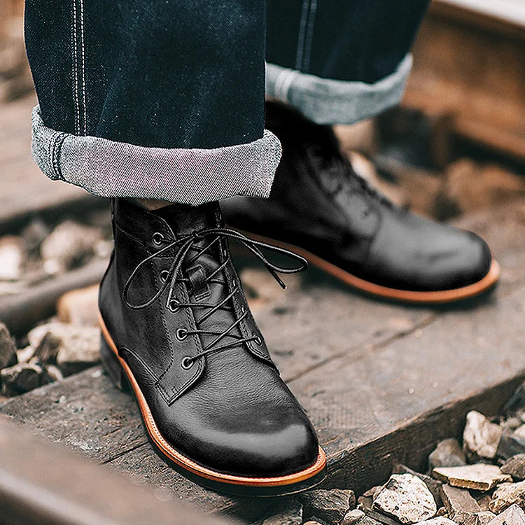 Traff Botas Retro de Tobillo