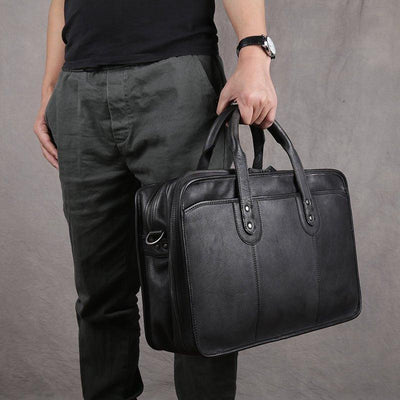 BOLSO DE CUERO UNISEX Traff VGN6740
