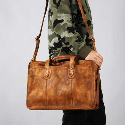 BOLSO DE CUERO UNISEX Traff VGN6740