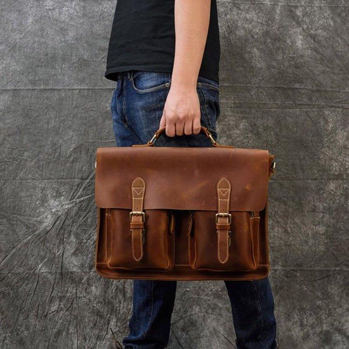 BOLSO DE CUERO UNISEX Traff VGN6732