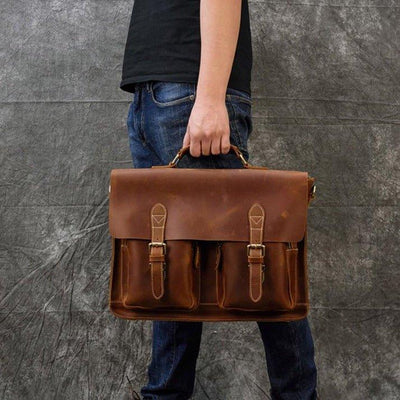 BOLSO DE CUERO UNISEX Traff VGN6732