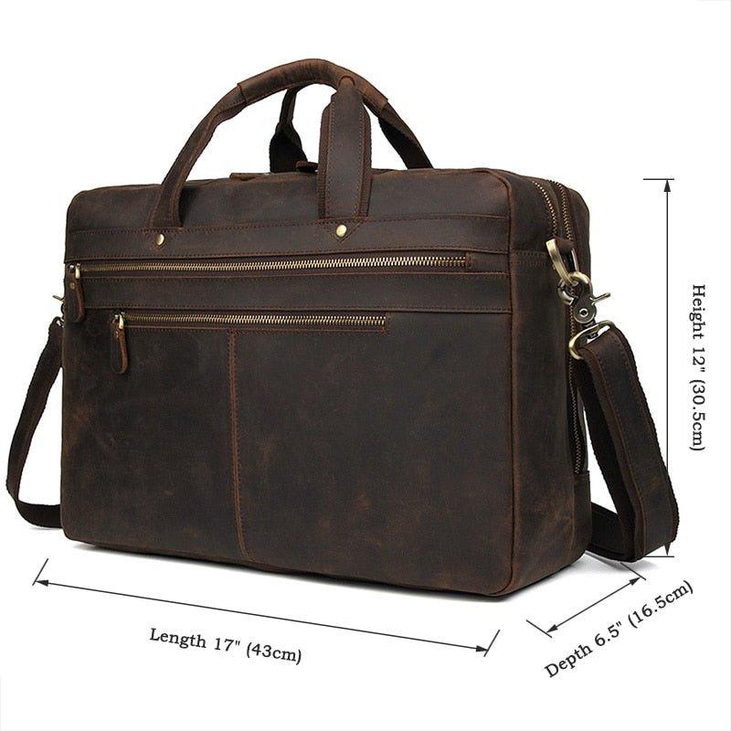BOLSA DE CUERO UNISEX Traff VGN6735