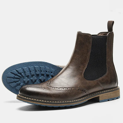 Traff Botas Retro de Café para Hombre