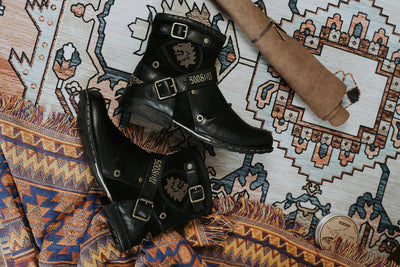 Traff Botas de Metal Vintage