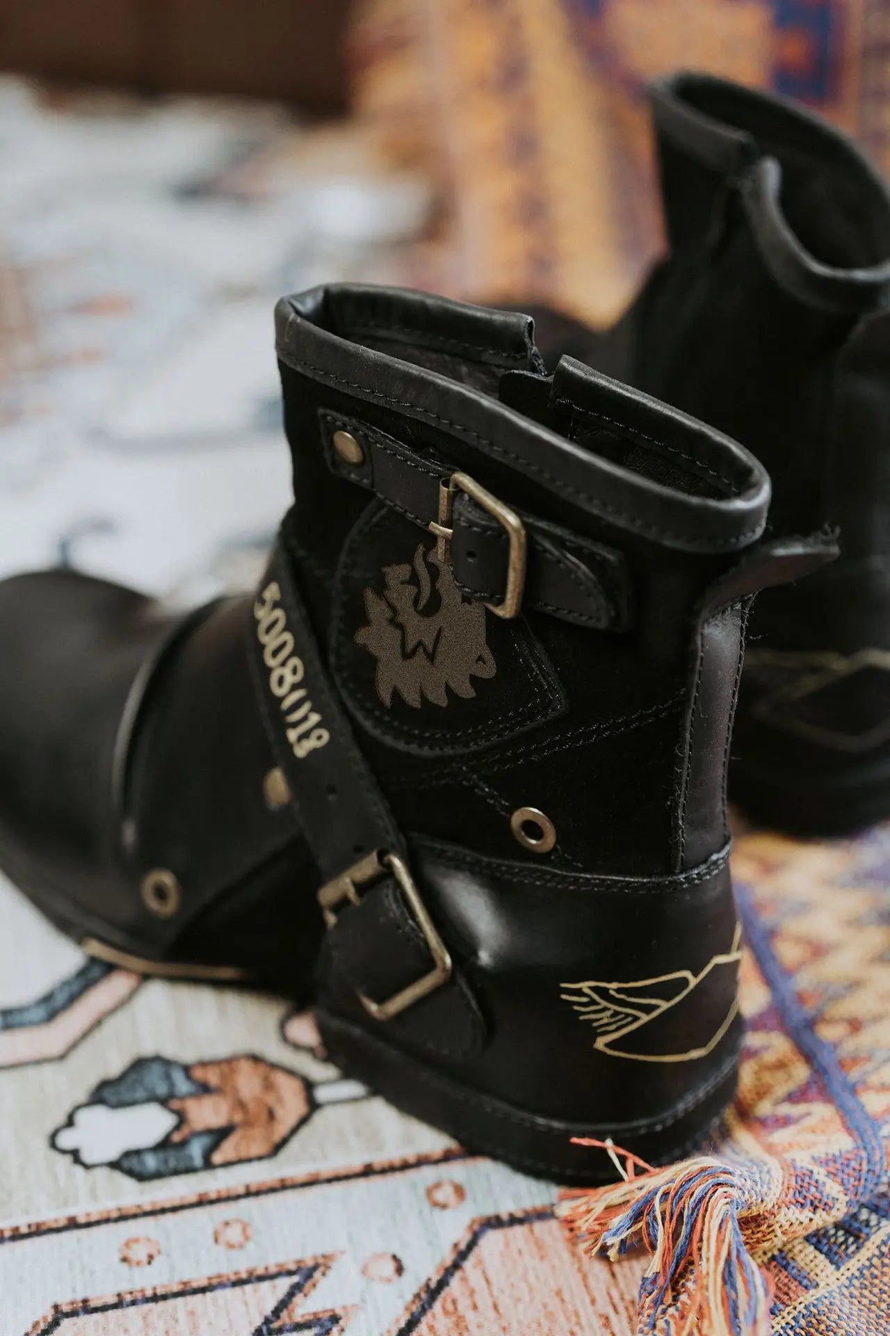 Traff Botas de Metal Vintage
