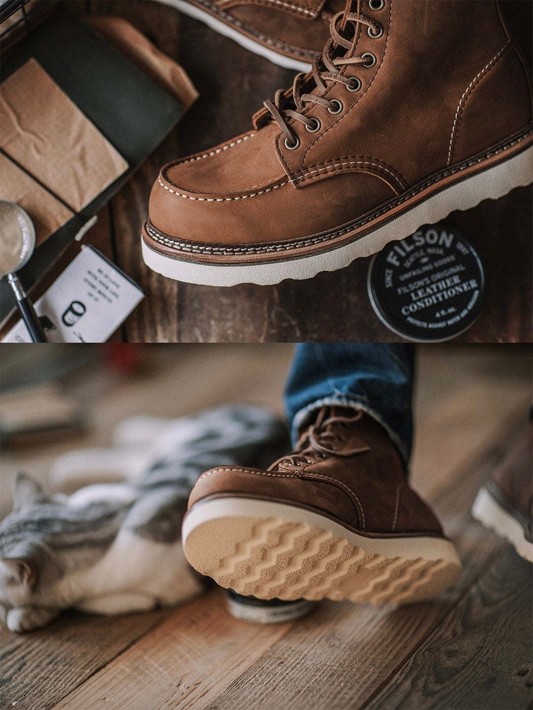 Botas de Trabajo Traff de Cuero Moc Toe