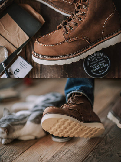 Botas de Trabajo Traff de Cuero Moc Toe