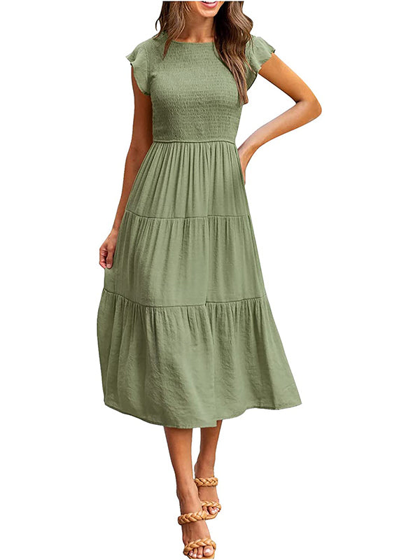 VESTIDO Traff CON VOLANTES EN LAS MANGAS