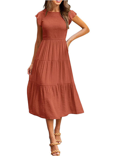 VESTIDO Traff CON VOLANTES EN LAS MANGAS