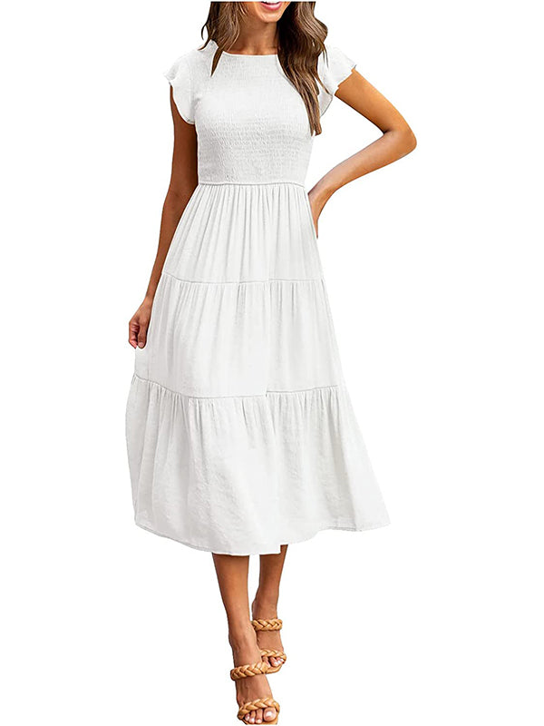 VESTIDO Traff CON VOLANTES EN LAS MANGAS